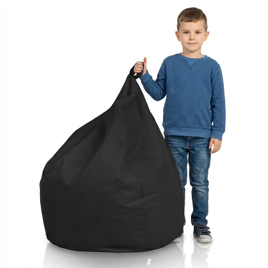 Sitzsack Flumpy Breeze L, schwarz