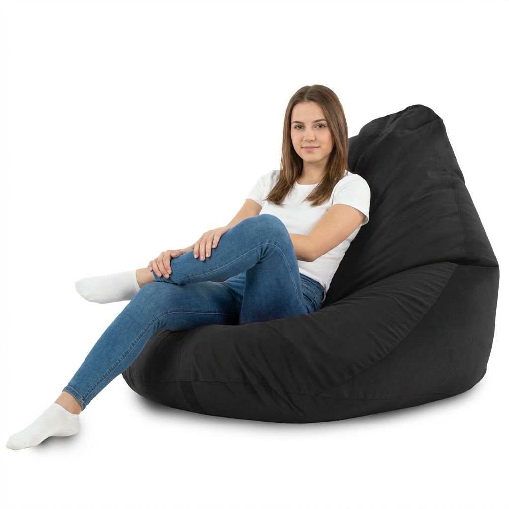 Sitzsack Flumpster Cloud XXL, schwarz